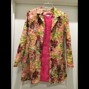 Colorful trench coat