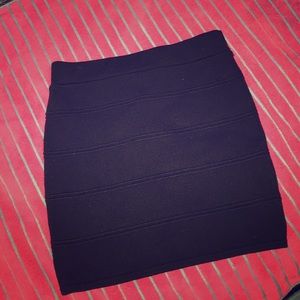 Charlotte Russe All black striped skirt