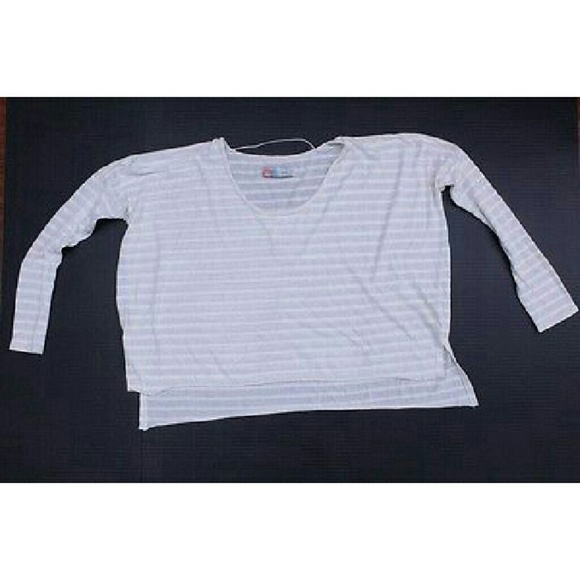 Free People Beach Long Sleeve Striped Top One Sz - Picture 3 of 4
