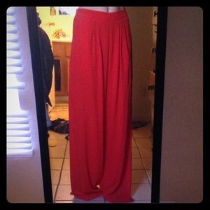 Red dress pants
