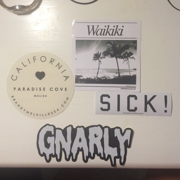 brandy melville sticker combo pack