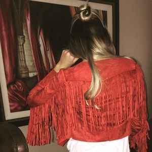 Light suede jacket