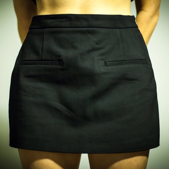 Zara Black Skort sz M
