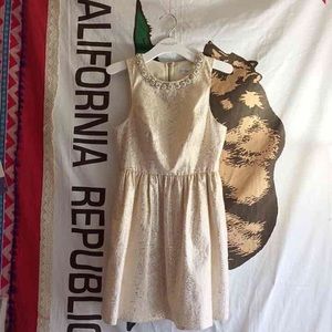 UO White/Gold Party Dress