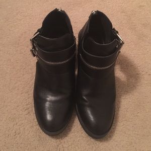 Black shoes/boots. Never been worn