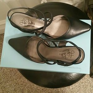 Navy Blue Sling backs