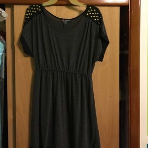 Black and Gray dress with gold details