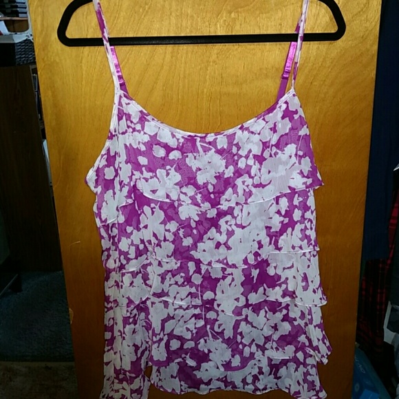 New York & Company Tops - Layered ruffle tank