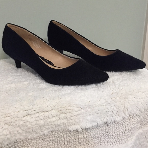 H\u0026M Shoes | Hm Black Calf Hair Kitten 