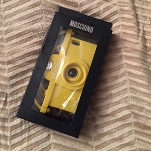 MOSCHINO silicone camera iPhone 6s case w/strap.