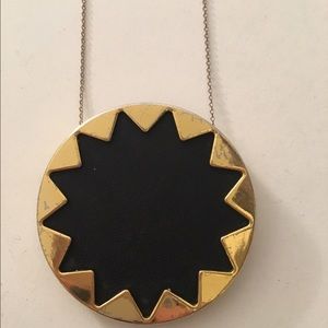 House of Harlow Black Sunburst Necklace