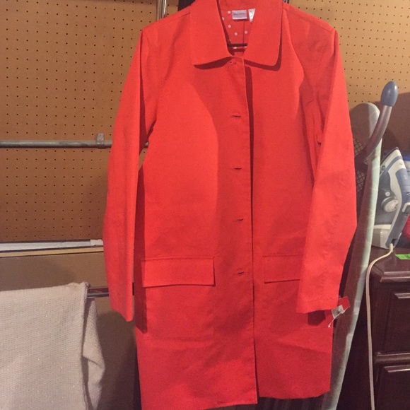Isaac Mizrahi raincoat - new w/ tags & never worn