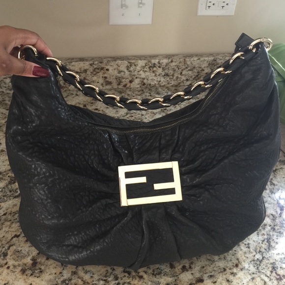 FENDI Handbags - Large Leather Fendi Hobo
