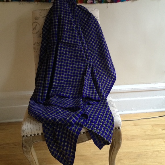 Blue Maasai Shawl