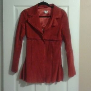 Charlotte Russe suede jacket /coat