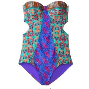 Maaji pineapple monokini one-piece bathing suit