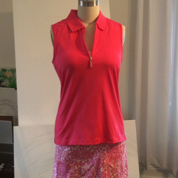 Coral Pink Golf shirt. No tag, although brand new.