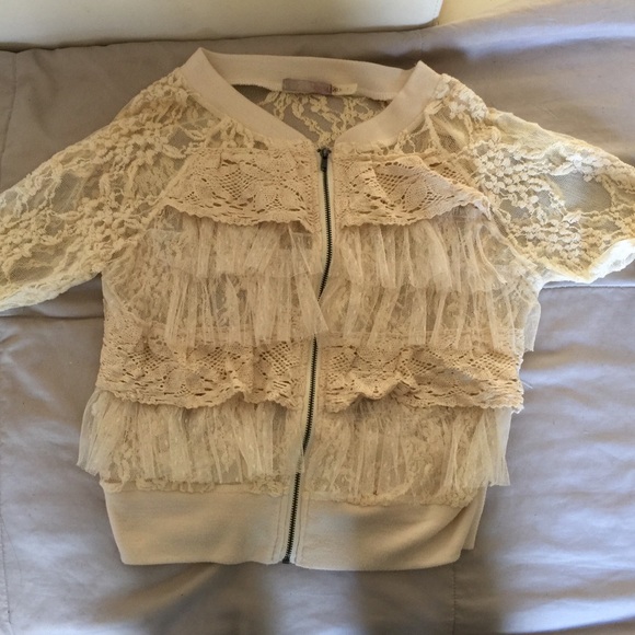 Lace jacket ivory