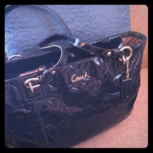 Coach Bags - SOLD Patent leather peacock blue Coach bag! Coach Bags - SOLD Patent leather peacock blue Coach bag!