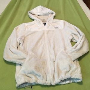 White North Face coat, size L