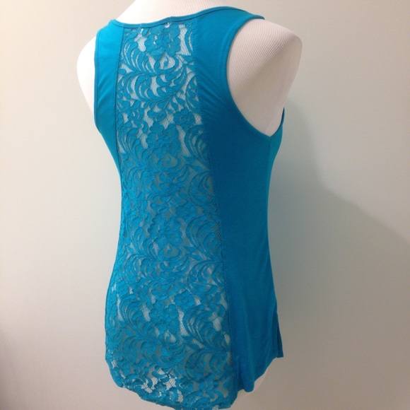 CLEARANCE Turquoise Blue Sleeveless Top - Picture 3 of 4