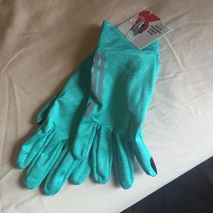 Teal touch screen comparable gloves