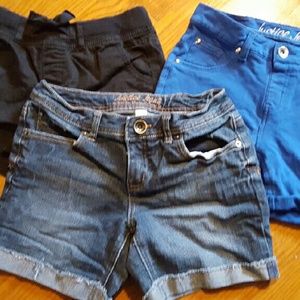 Justice size 12 shorts THREE pair.