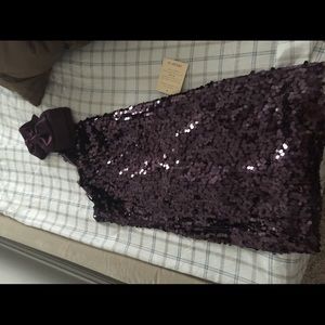 Arden B purple Sequence Dress