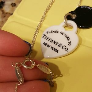 Return To Tiffany Mini Double Heart Tag Pendant