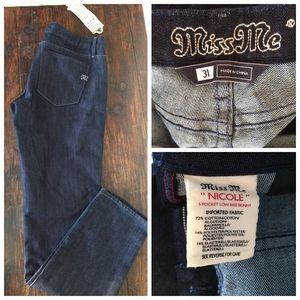 Miss Me Jeans dark straight leg size31