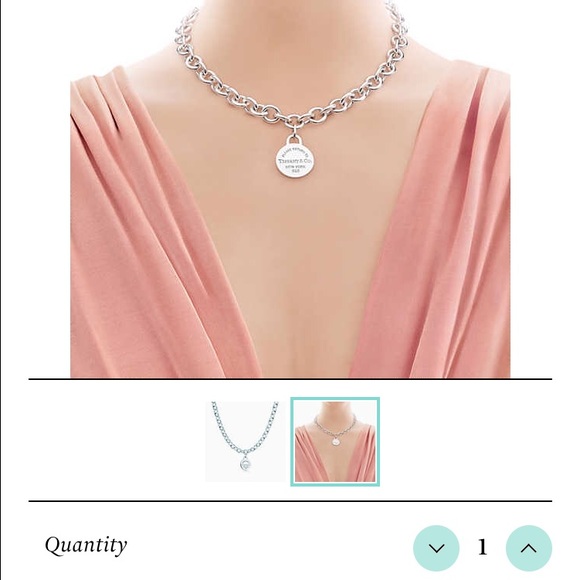 Return To Tiffany Round Tag Necklace