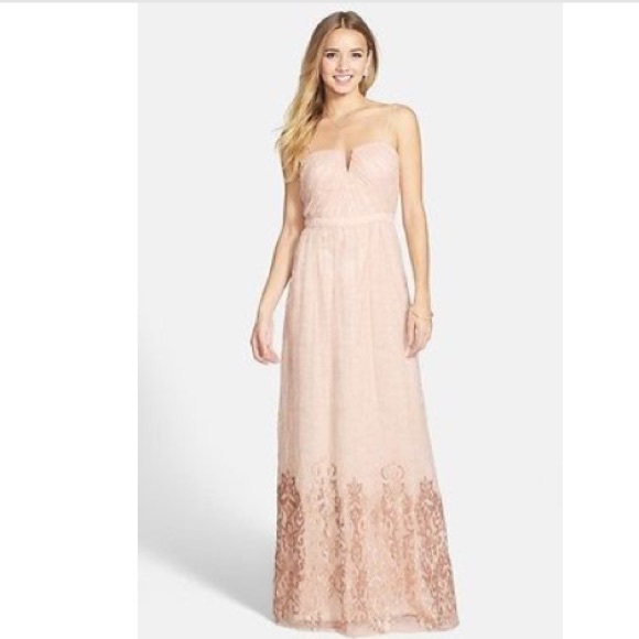 Hailey Adrianna Papell Sequin Lace Gown