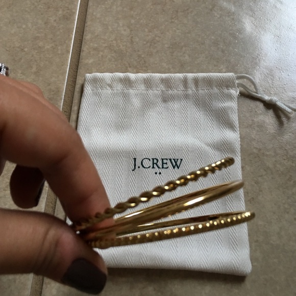 Jcrew gold plated bangles
