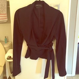 BCBG Black Wrap Jacket