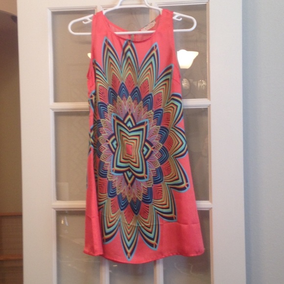 Colorful Printed Dress - Picture 2 of 4