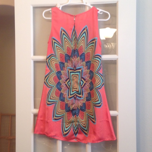 Colorful Printed Dress - Picture 3 of 4