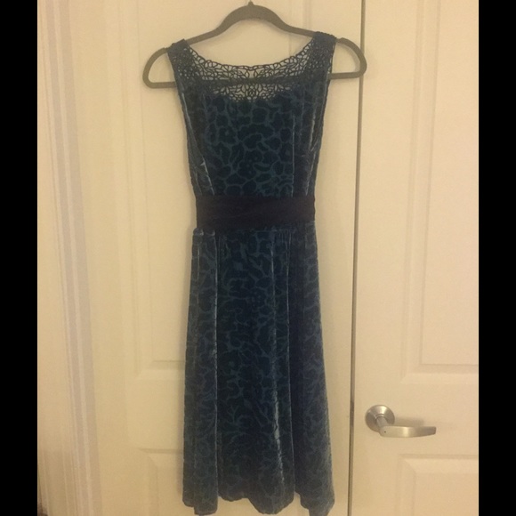 Teal Velvet Moulinette Souers Dress size 6 - Picture 4 of 4