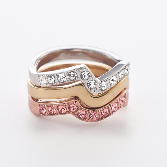 Touchstone Crystal by Swarovski Colorwave rings