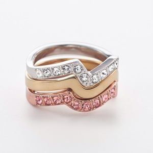 Touchstone Crystal by Swarovski Colorwave rings