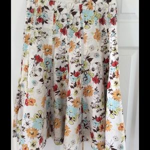 Cabi floral skirt