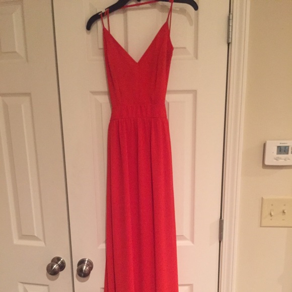 Red formal dress