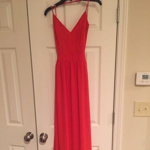 Red formal dress