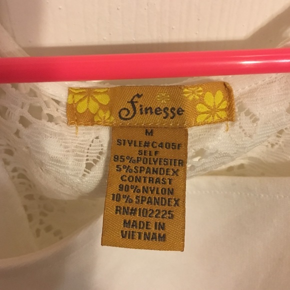 White fancy tank top! - Picture 3 of 4