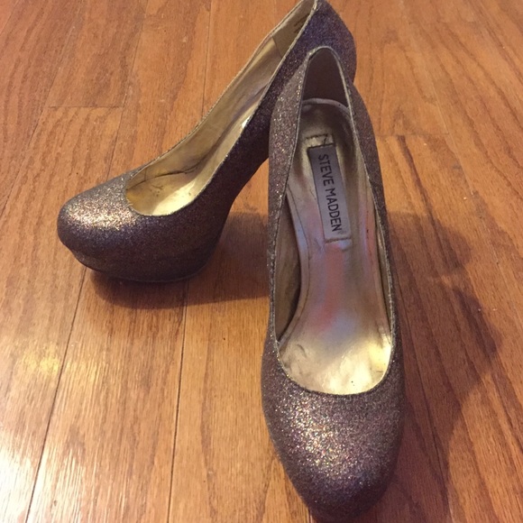 Steve Madden Glittery Heels - Picture 2 of 4