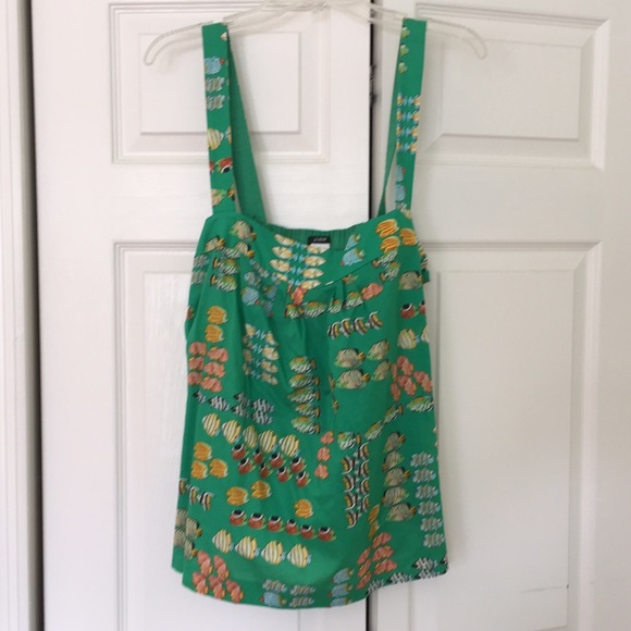 J. Crew size 8 fish print top