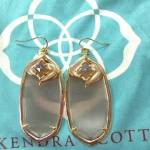 Kendra Scott slate gray Danielle earrings