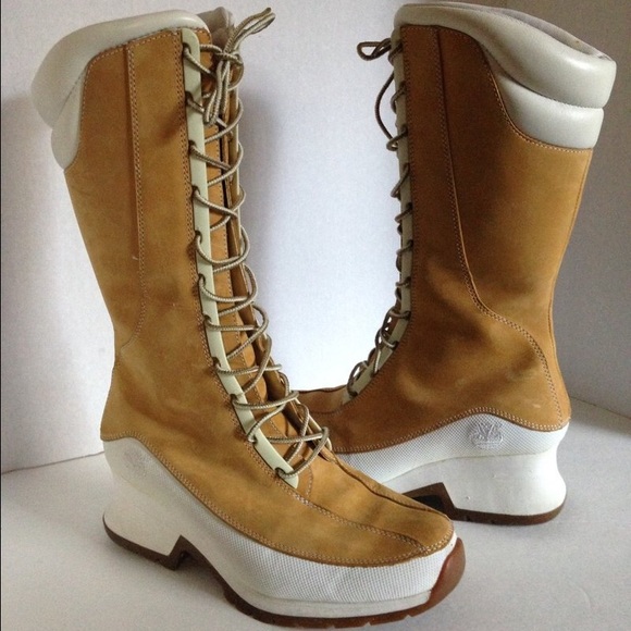 Lace up Timberlands