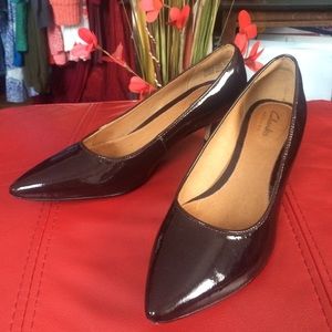 Clarks Sage Copper Heels