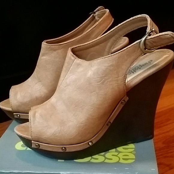 Open Toe Wedge Heels