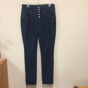High-Rise Dark Wash Jeans